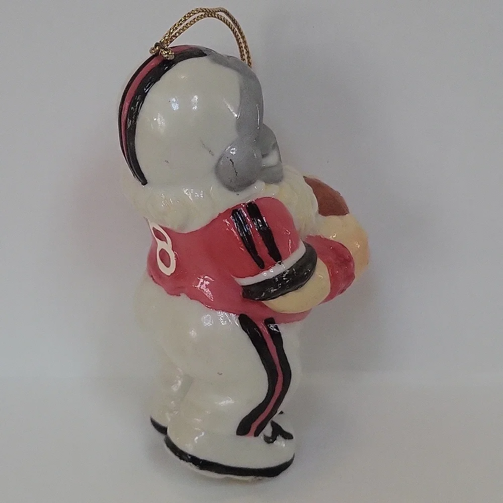 Mini Porcelain Santa Claus Number 8 Football Player